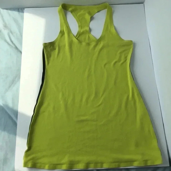 Lululemon Reversible neon yellow green racerback tank top size medium - Picture 5 of 17